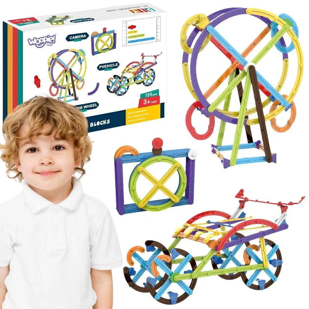 Woopie matematinis 3D konstruktorius – 155 dalių